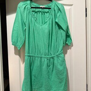 JCrew | Cotton Gauze Swim Dress Cover-up | Green | Size: M